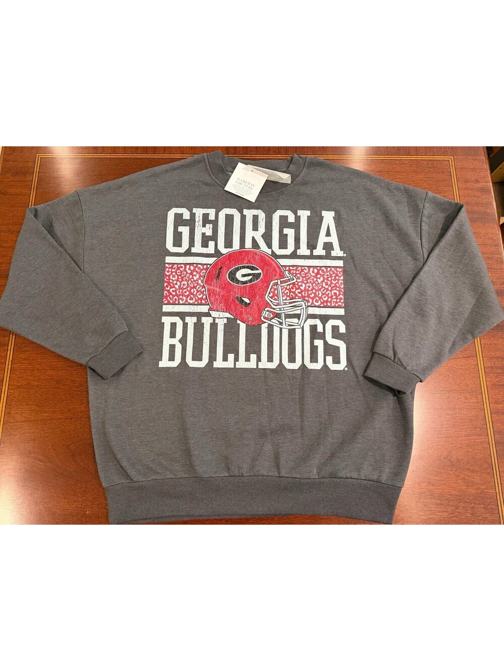 NWT Gameday Couture Georgia Bulldogs Sweatshirt Womens XL Gray UGA Football